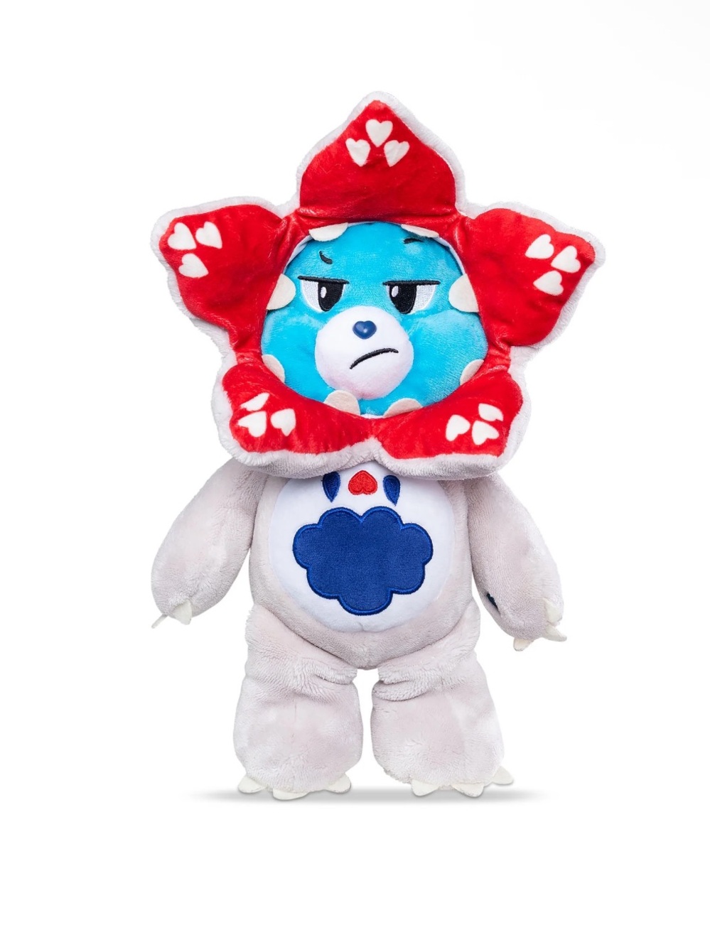 New! Care Bears × Stranger Things - Grumpy Bear as the Demogorgon, 12 Inch Plush - Picture 5 of 5